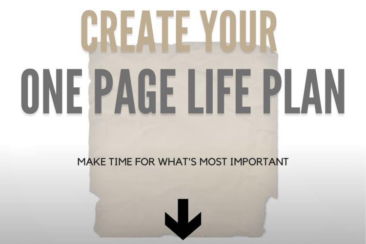 Create Your One Page Life Plan